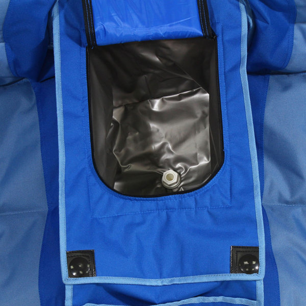 KampRite Portable Folding Padded Outdoor Double Camping Chair with